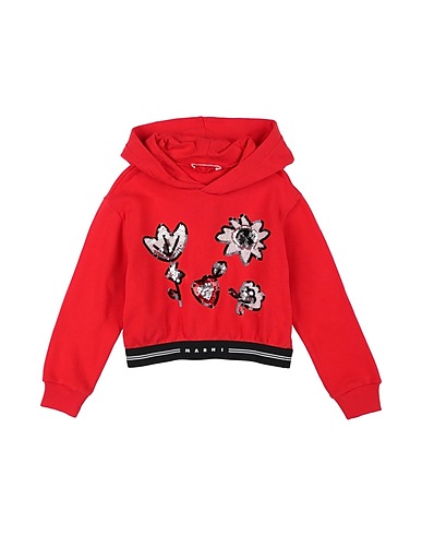 MARNI Sweatshirt Rot 100% Baumwolle, Nylon, Polyester, Plastik