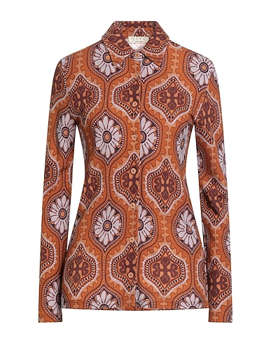 SIYU Hemden und Blusen mit Blumen MARRONE 86% Viskose, 14% Polyamid