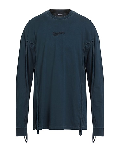 JACQUEMUS T-shirt Navy blue 100% Organic cotton