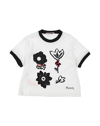 MARNI T-Shirt Weiß 100% Baumwolle, Polyester, Plastik