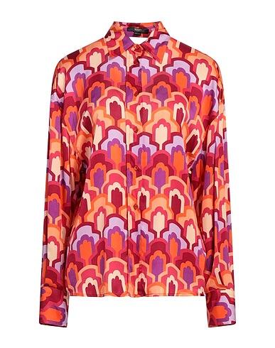 SEVENTY VENEZIA Patterned shirts & blouses Garnet 100% Viscose