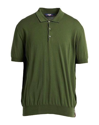 K-WAY Sweater Military green 100% Cotton