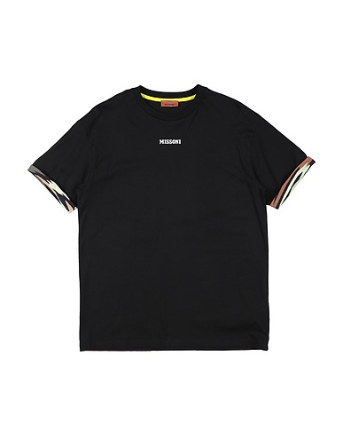 MISSONI KIDS T-shirt Black 100% Cotton