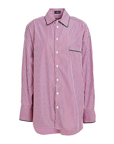 ETRO Gestreiftes Hemd Bordeaux 100% Baumwolle