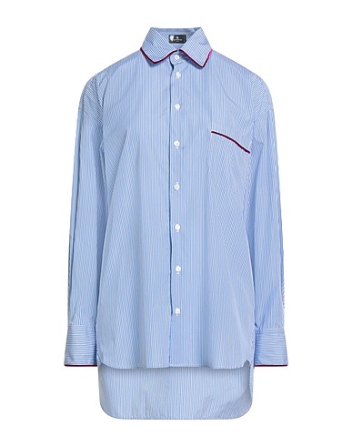ETRO Striped shirt Light blue 100% Cotton