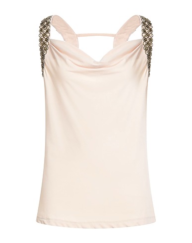 CAVALLI CLASS Top Beige 96% Viscose, 4% Elastane