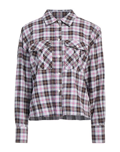 ROBERT FRIEDMAN Checked shirt Brown 100% Cotton