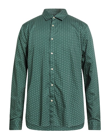 SCOTCH & SODA Patterned shirt Sage green 100% Cotton