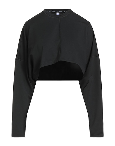 ADIDAS Sweatshirt Black 70% Recycled polyester, 26% Cotton, 4% Elastane