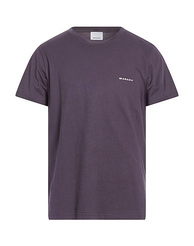 ISABEL MARANT Basic T-Shirt Dark purple 100% Cotton