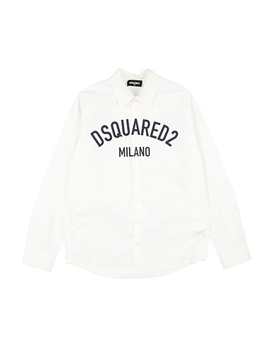 DSQUARED2 Patterned shirt White 100% Cotton