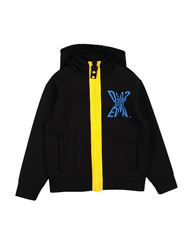 DSQUARED2 Hooded track jacket  96% Rayon, 4% Elastane