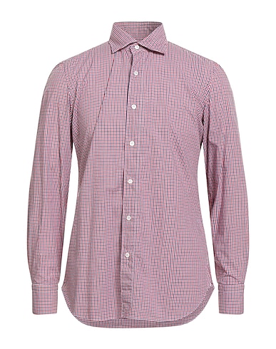FINAMORE 1925 Kariertes Hemd 100% Baumwolle