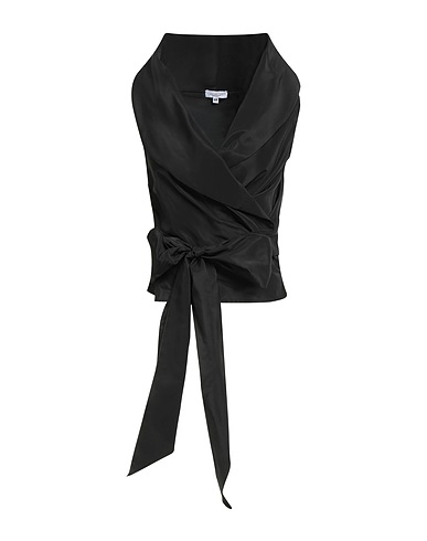MSGM Top Black 71% Acetate, 29% Polyester