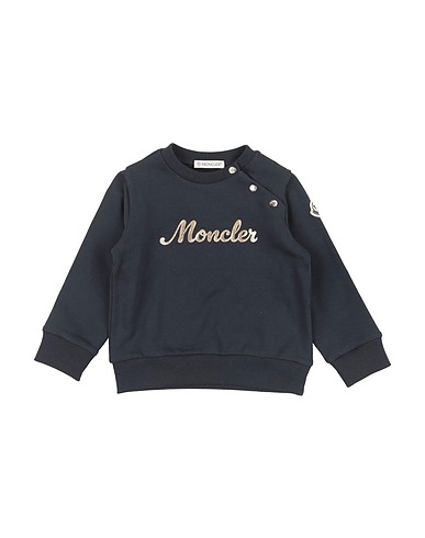 MONCLER Sweatshirt Midnight blue 95% Cotton, 5% Elastane