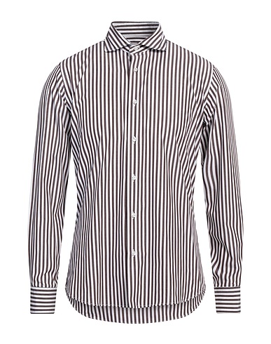 ADB 69 Camicia a righe Cioccolato 100% Cotone