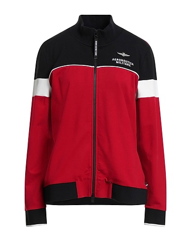 AERONAUTICA MILITARE Sweatshirt Red 95% Cotton, 5% Elastane