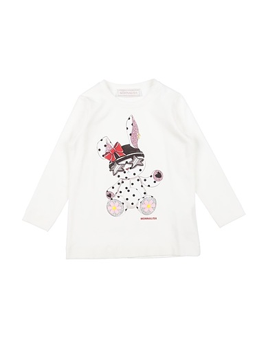 MONNALISA T-shirt Ivory 95% Cotton, 5% Elastane