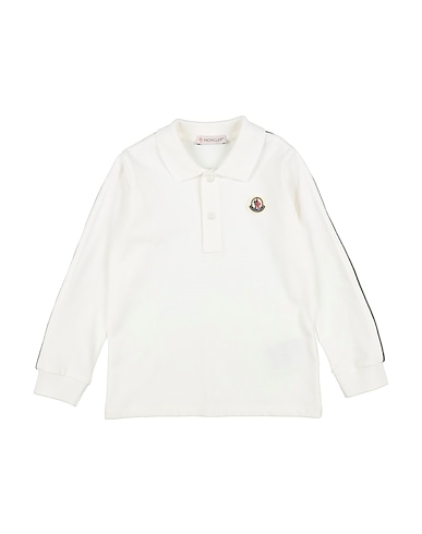 MONCLER Polo shirt White 97% Cotton, 3% Elastane