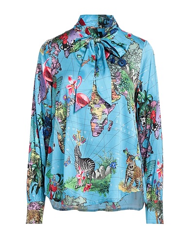 SHIRTAPORTER Top Sky blue 97% Viscose, 3% Elastane