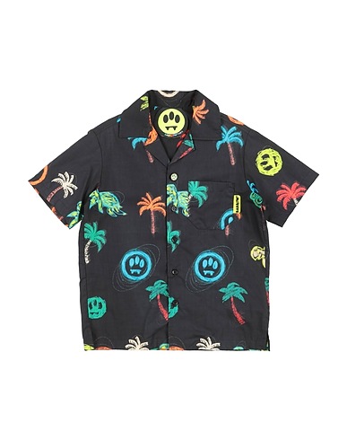 BARROW Patterned shirt KIDS NERO 100% Cotton