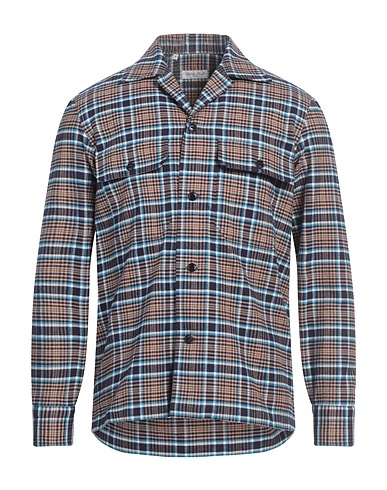 SALVATORE PICCOLO Checked shirt Sand 100% Cotton
