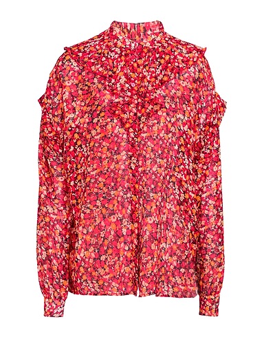 BOSS Floral shirts & blouses Red 100% Polyester