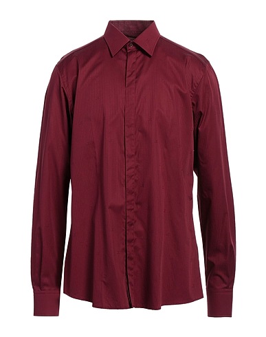DOLCE&GABBANA Solid color shirt Burgundy 100% Cotton