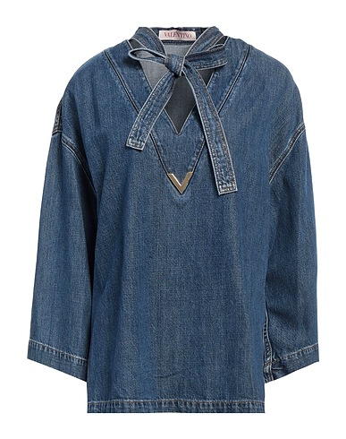 VALENTINO GARAVANI Top Blue 50% Cotton, 50% Lyocell