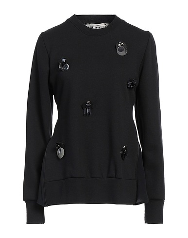 SHIRTAPORTER Sweatshirt Black 80% Cotton, 20% Polyester