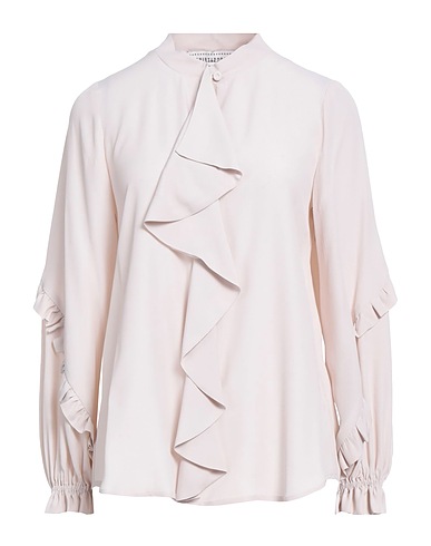 SHIRTAPORTER Top Beige 85% Acetate, 15% Silk