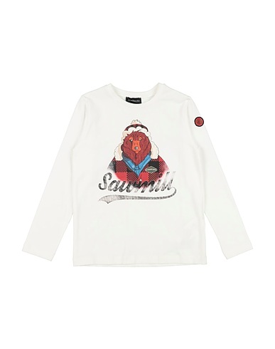 MONNALISA T-shirt White 95% Cotton, 5% Elastane
