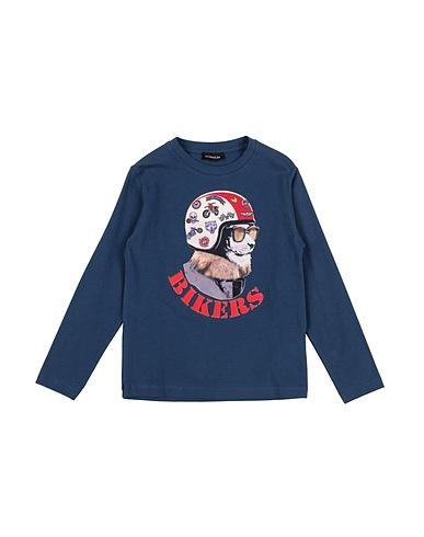 MONNALISA T-shirt Navy blue 100% Cotton