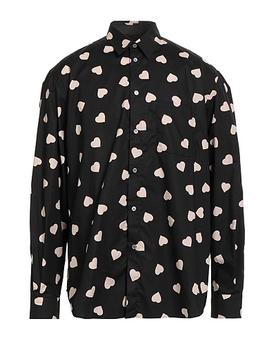 STELLA McCARTNEY MEN Patterned shirt Black 100% Cotton