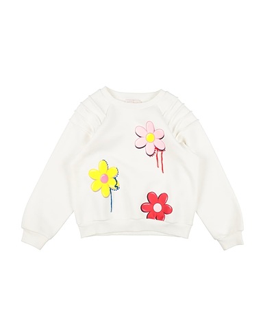 MONNALISA Sweatshirt White 75% Cotton, 25% Polyester