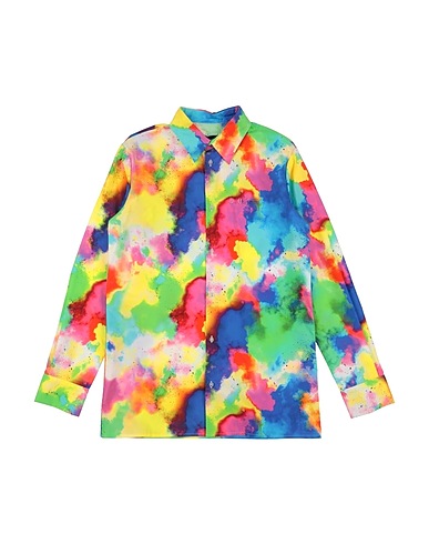 DSQUARED2 Patterned shirt Yellow 100% Cotton