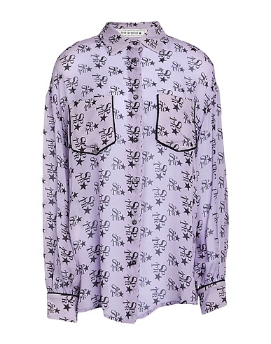 SHIRTAPORTER Patterned shirts & blouses Lilac 100% Rayon