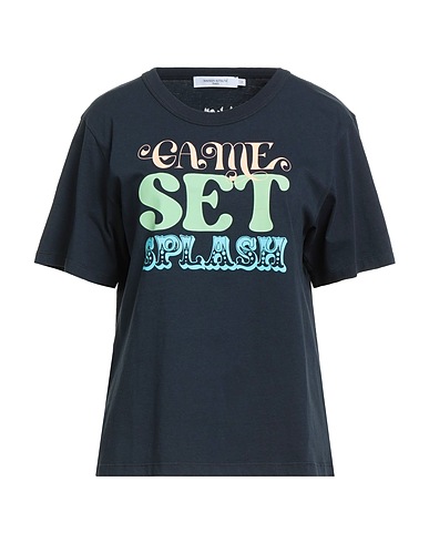 MAISON KITSUNÉ T-shirt Navy blue 100% Cotton