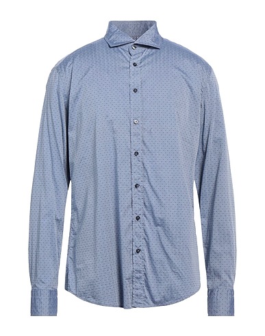 BASTONCINO Hemd mit Muster Marineblau 100% Baumwolle