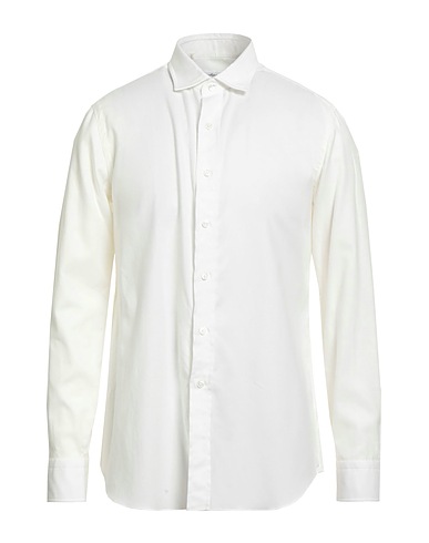 SALVATORE PICCOLO Solid colour shirt White 100% Cotton
