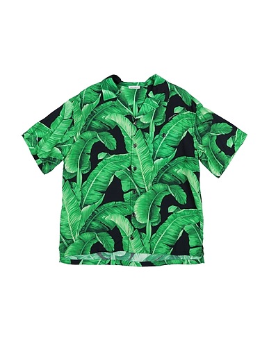 DOLCE&GABBANA Patterned shirt Green 100% Viscose