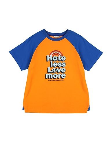DOLCE&GABBANA T-Shirt Orange 100% Baumwolle