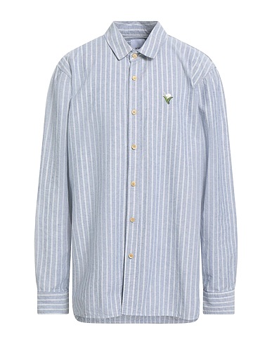BTFL Striped shirt Slate blue 100% Cotton