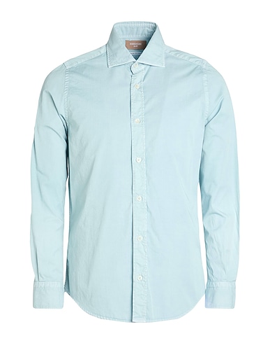 PORTOFIORI Solid colour shirt CELESTE 100% Cotton