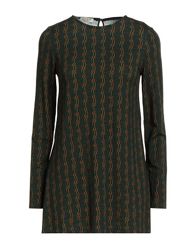 SIYU T-shirt Verde scuro 95% Viscosa, 5% Elastan