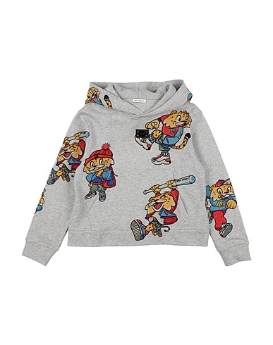 DOLCE&GABBANA Hooded sweatshirt Light grey 100% Cotton, Polyester, Zamak