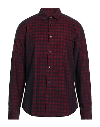 ARMANI EXCHANGE Checked shirt Midnight blue 100% Cotton
