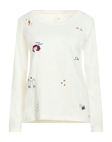 DES PETITS HAUTS T-shirt Avorio 100% Cotone