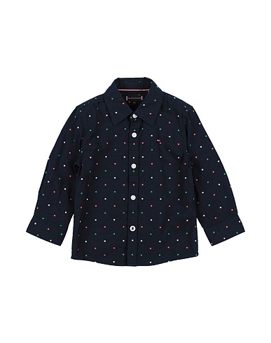 TOMMY HILFIGER Patterned shirt Midnight blue 100% Cotton