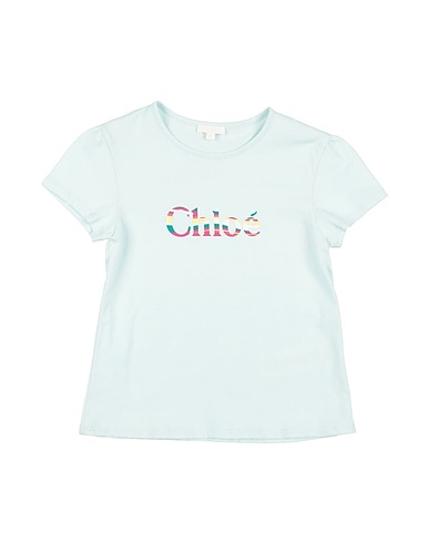 CHLOÉ T-shirt Sky blue 100% Cotton